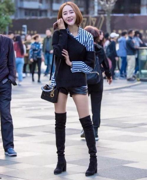 穿长筒靴加肉丝袜,冬季潮流搭配指南